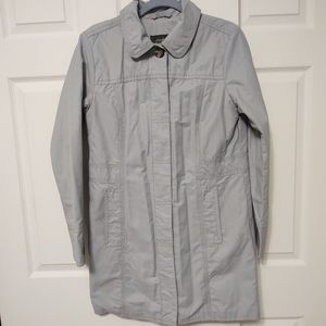 Eddie Bauer gray  trenchcoat/raincoat, size M